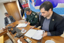 امضای تفاهم نامه در حوزه برنامه ها و اقدامات فرهنگی جهاد دانشگاهی و اداره کل حفظ آثارونشرارزشهای دفاع مقدس استان گیلان با حضور روسا و معاونین در سالن جلسات مرکز فرهنگی دفاع مقدس