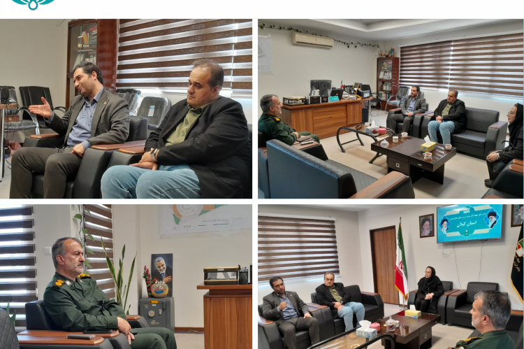دیدار و گفتگو دکتر حمیدرضا مسکنی ریاست موسسه آموزش عالی جهاددانشگاهی گیلان با سرهنگ پاسدار دکتر حسن حبیبی مدیر کل حفظ آثارونشرارزش های دفاع مقدس استان گیلان درمرکز فرهنگی دفاع مقدس گیلان