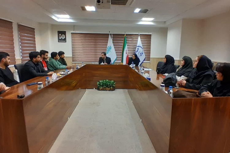 دیدار اعضای انجمن علمی و ریاست موسسه آموزش عالی جهاددانشگاهی استان گیلان