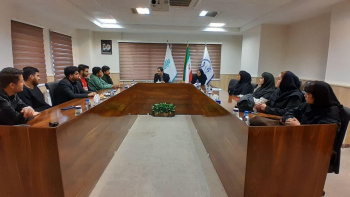 دیدار اعضای انجمن علمی و ریاست موسسه آموزش عالی جهاددانشگاهی استان گیلان